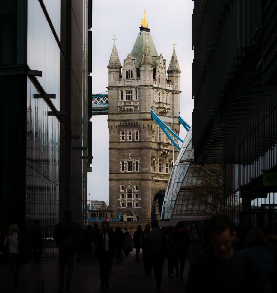An image of the London landmark Tower Bridge is featured in a blog article discussing the significant increase in UK immigration fees.