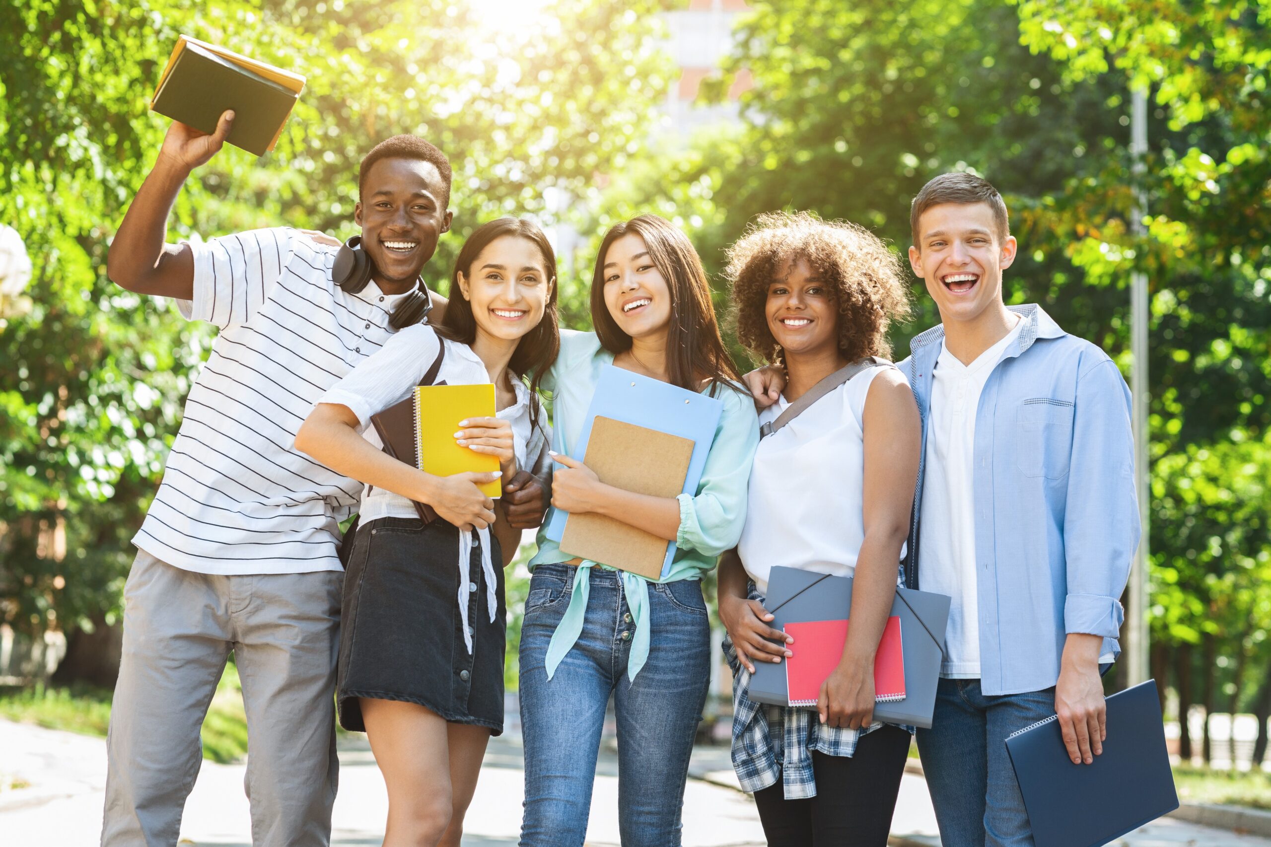 Group of international students