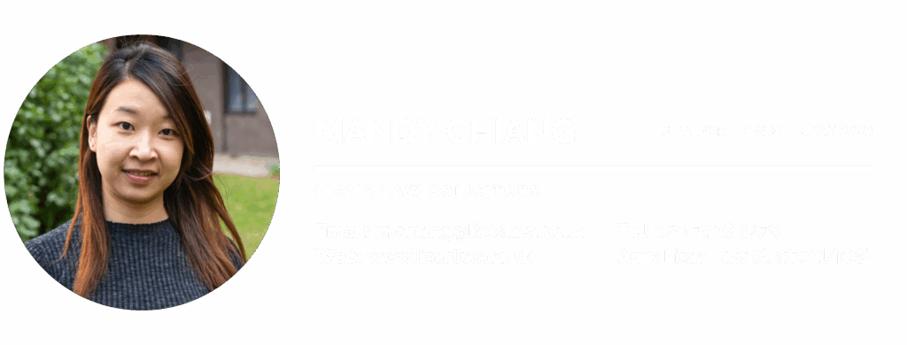 Namecard for article - Mandy in English
