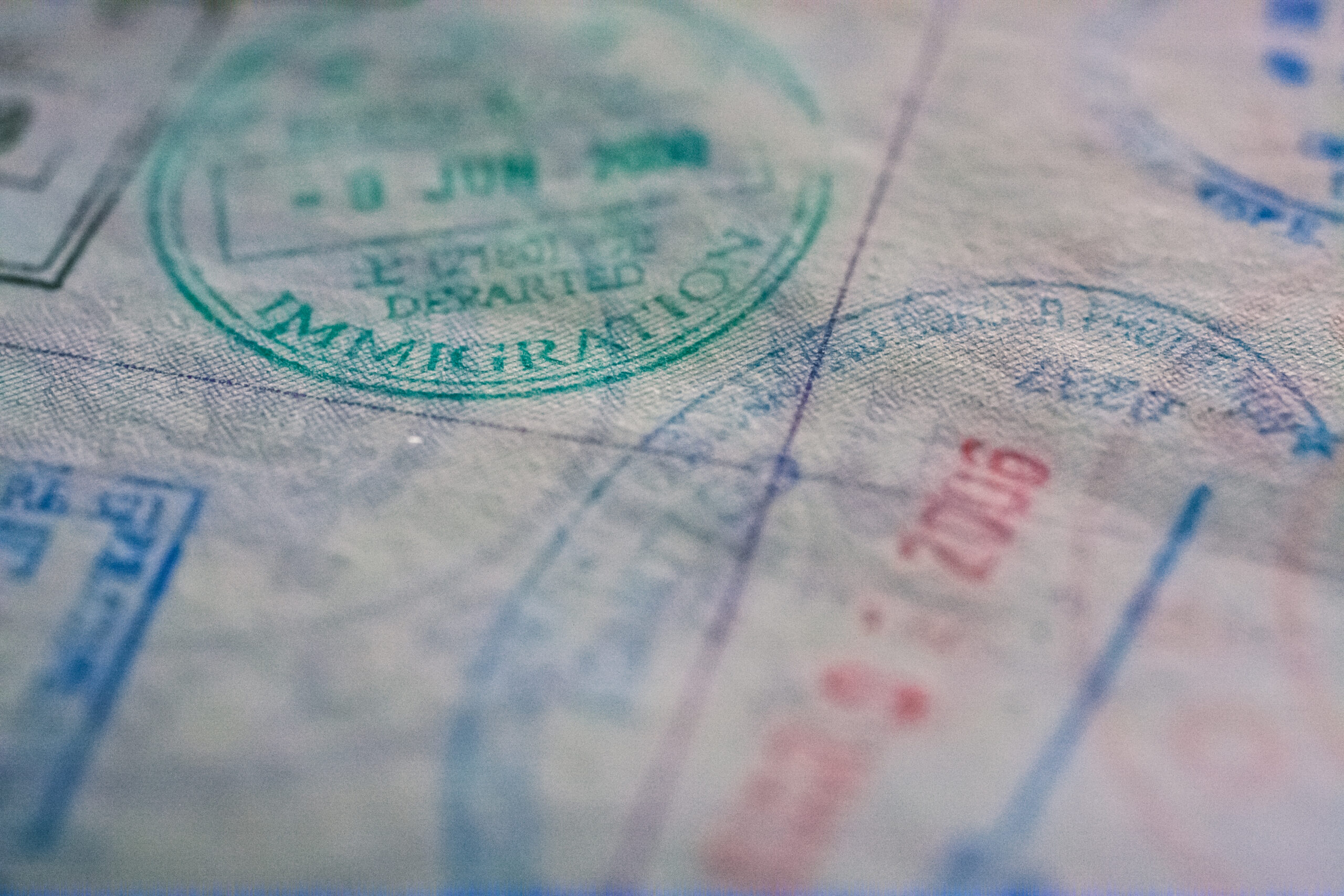 Passport stamps