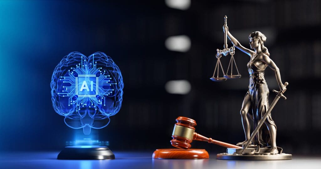 AI Regulation and Justice. Legal and Technology concept.