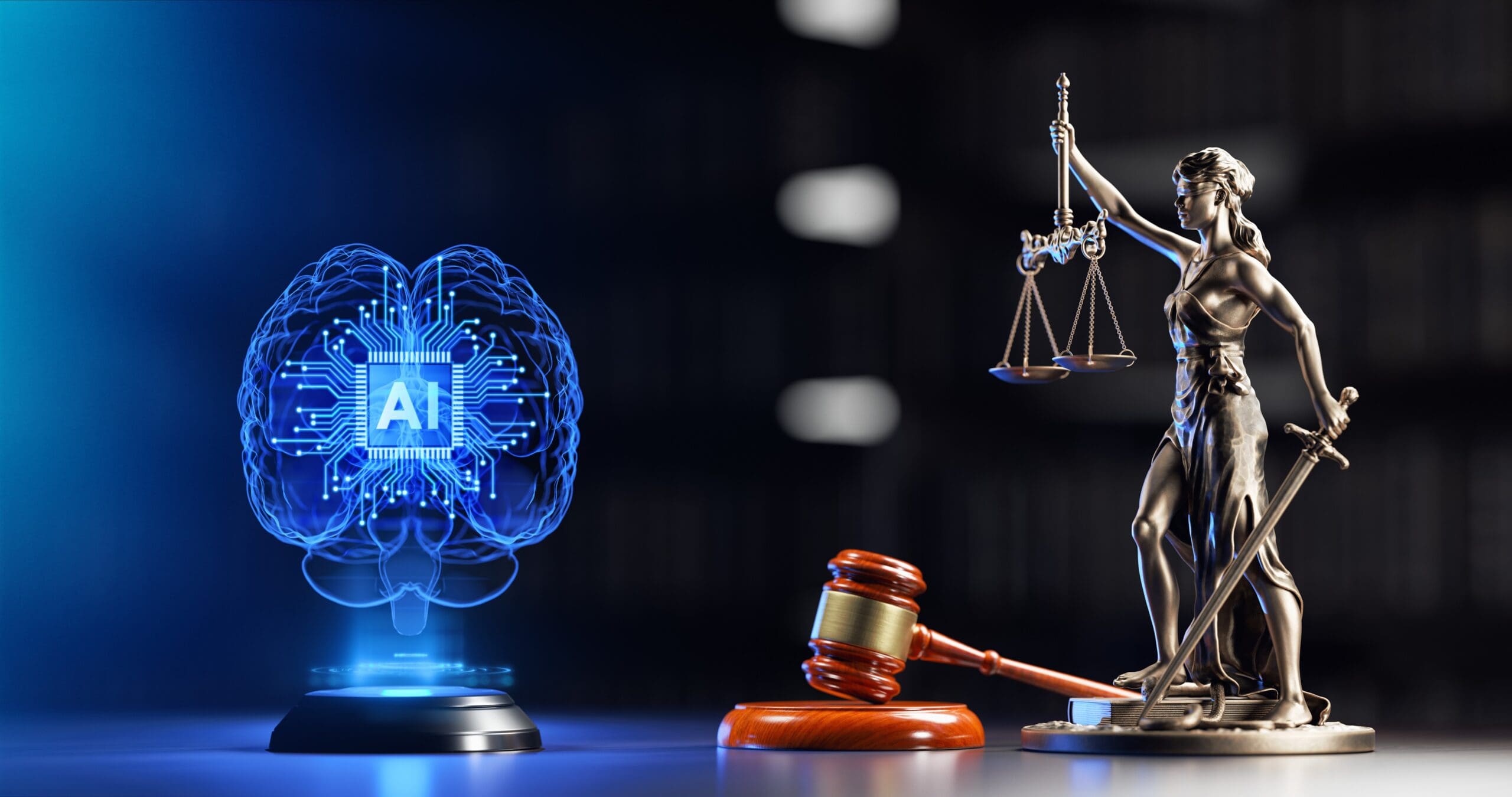 AI Regulation and Justice. Legal and Technology concept.